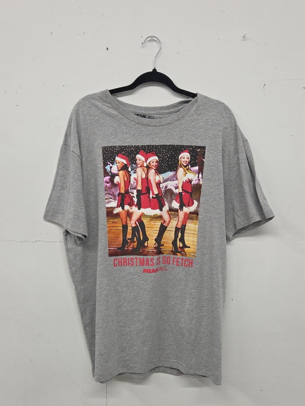 Grey Mean Girls 'Christmas Is So Fetch' Graphic Tee